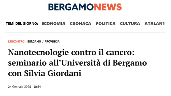Nanotechnologies Against Cancer: A Seminar at the University of Bergamo with Silvia Giordani