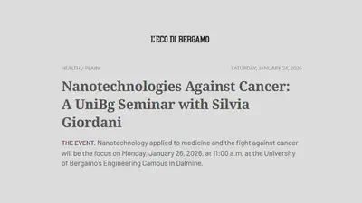 The seminar was highlighted on L'Eco di Bergamo