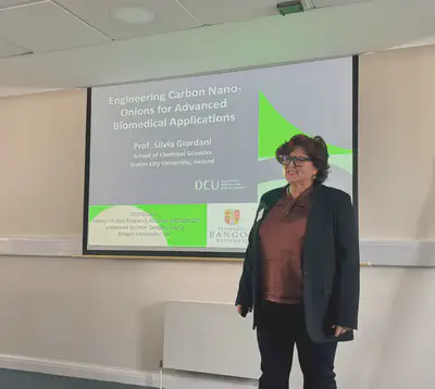 Prof. Silvia Giordani delivers the keynote lecture.