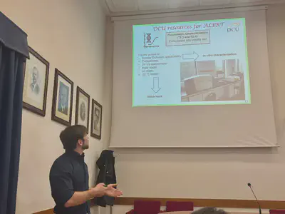 Dr. Francesco Bellina gives a talk at the ALERT kick-off meeting