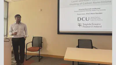 Aravind Kannoth Anilkumar, Dublin City University: Laser-assisted photothermal heating of Carbon nano-onions
