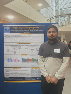 1st year PhD student  Manikrishna Lakavathu  presented a poster on his latest research