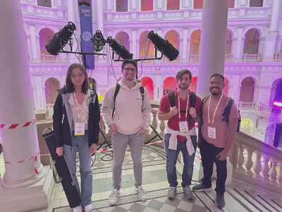 (From Left to Right) Dr. Wanting Zhang, Dr. Riccardo Ossanna, Dr. Francesco Bellina and Dr. Diego Acevedo