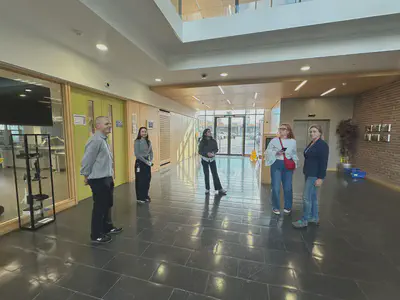  The visiting delegation at the DCU Nano Research Facility (NRF)