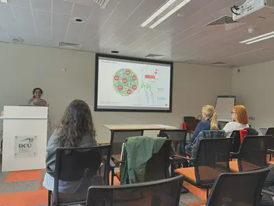 Soumakanya Ram presenting her latest research