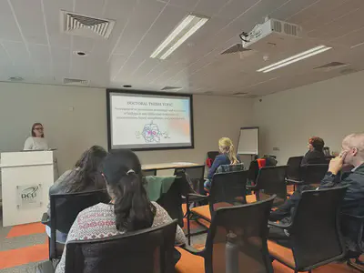  Katarzyna Kucybala from Lodz University showcasing her PhD research 